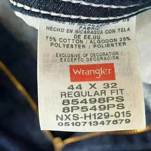 Wrangler Vintage Mens Regular Fit Classic Blue Denim Jeans - Picture 9 of 14